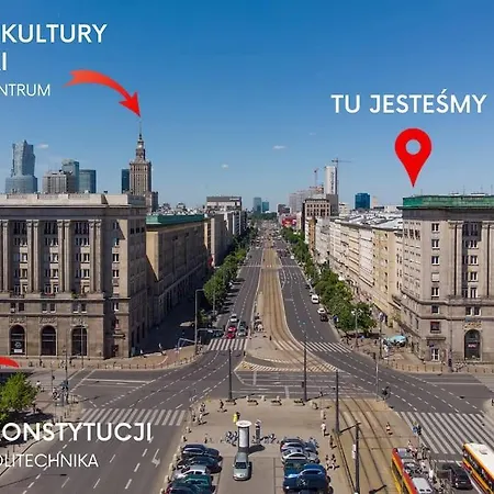 アパート Lux Apartament W Centrum, Plac Konstytucji, Klimatyzacja, Widokowy